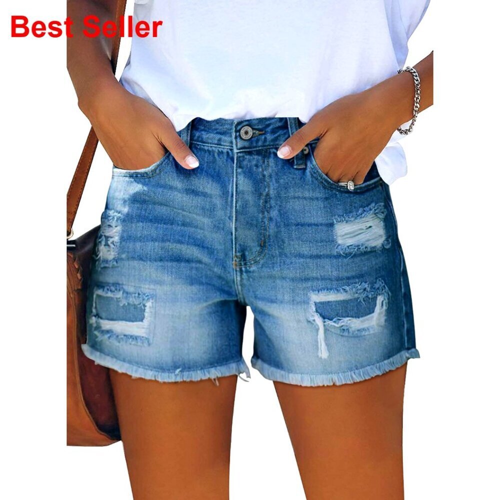 Stretchy Denim Shorts Casual Summer Hot Pants